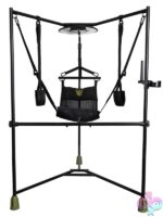 Fort Troff Hammock Hangar full sling system in black mesh with metal frame and nylon stirrups by Doc Johnson