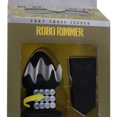 Robo Rimmer X dual-motor rotating rimming anal plug in black by Doc Johnson