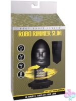 Robo Rimmer Slim dual-motor rotating anal plug in black silicone by Doc Johnson