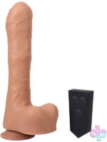 Uncut Thruster Mini Fuck Machine Rechargeable Silicone with Remote – Caramel - Image 3