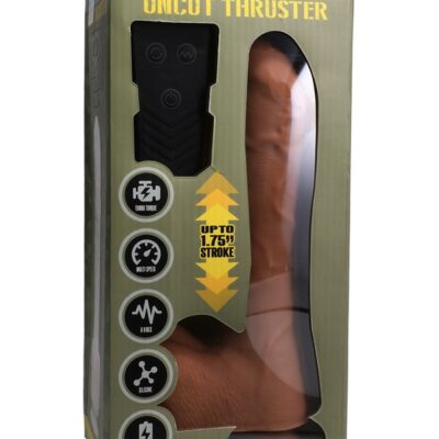 Caramel silicone mini thrusting machine with remote by Doc Johnson