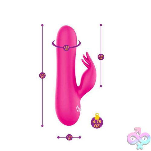 Freyja Mini Triple Ticklers Rabbit Vibe - Hot Pink - Image 6
