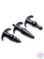 Thrill Trio Anal Plug Set - Black - Image 5