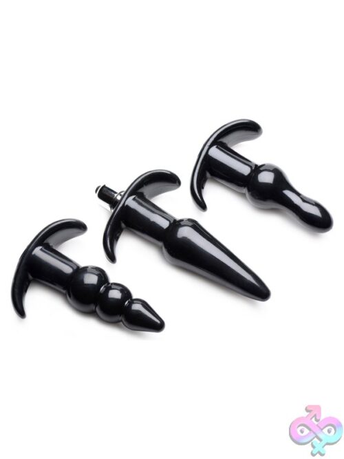 Thrill Trio Anal Plug Set - Black - Image 5