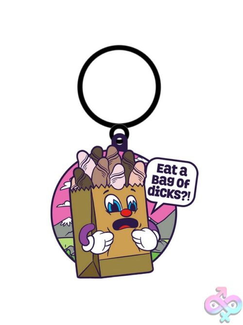 Eat A Bag Of Dicks Enamel Keychain - Image 2