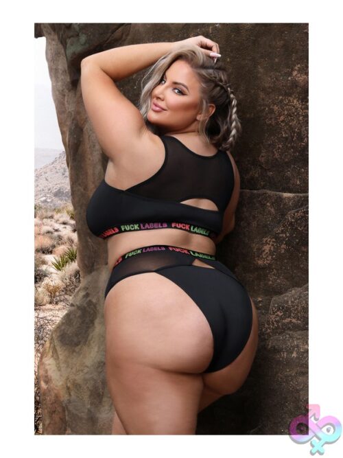 Fuck Labels Keyhole Crop Top &Amp; High Waist Bottoms - Image 3