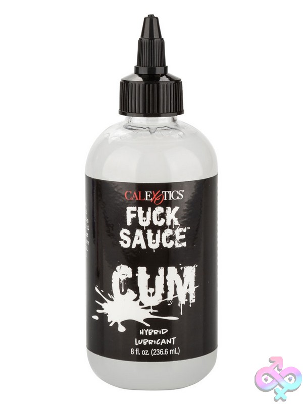 Discreet-Toys-Fuck-Sauce-Cum-Hybrid-Lubricant-8-Oz-Nu-Se-2405-20-1 Clear 8 Oz Silicone-Water Hybrid Personal Lubricant Bottle By California Exotic Novelties