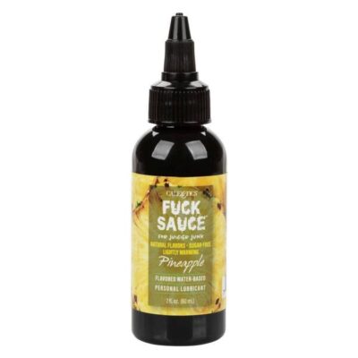 Flavored Water Based Personal Lubricant Fuck Sauce Pineapple 2 oz by CalExotics