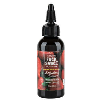 water based personal lubricant strawberry Fuck Sauce Flavored Water-Based Personal Lubricant by CalExotics