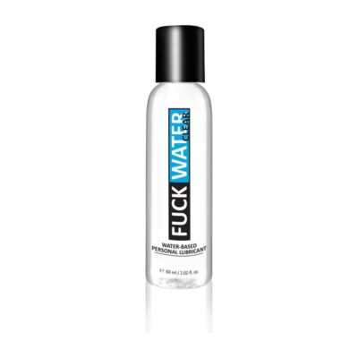 Fuck Water Clear 2oz Water Based Lubricant by Fuck Water in clear plastic bottle