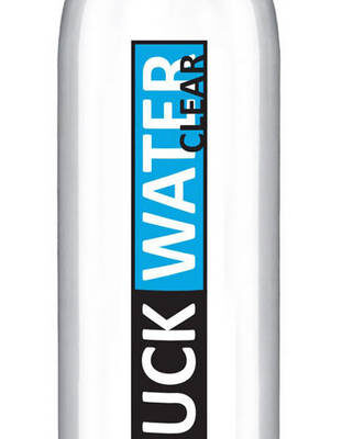 Fuck Water Clear 4oz Water Based Lubricant by Fuck Water in plastic bottle dispenser