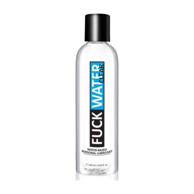 Fuck Water Clear 4oz Water Based Lubricant by Fuck Water in plastic bottle dispenser