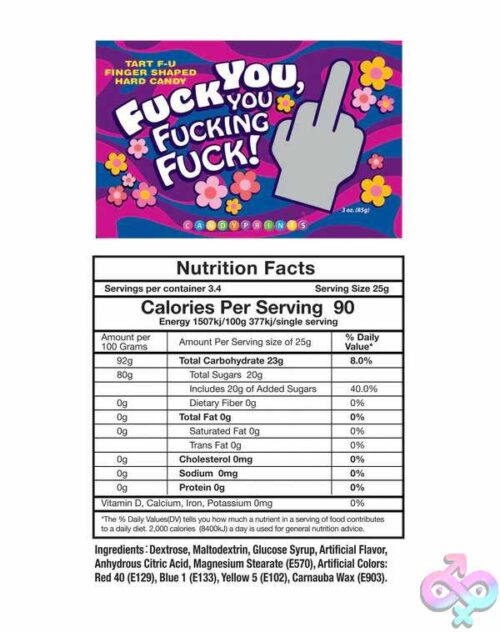 Fuck You, You Fucking Fuck! Candy - Display Of 100Pcs - Image 2