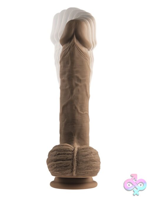 Full Monty Dark Realistic Vibrating Dildo - Image 2