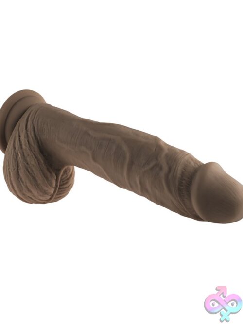 Full Monty Dark Realistic Vibrating Dildo - Image 3