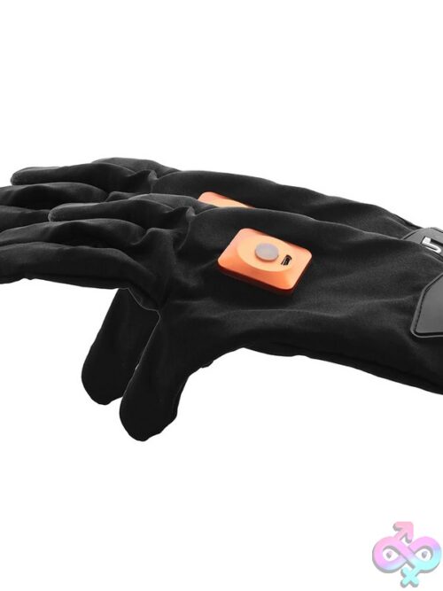 Fuzu Vibrating Massage Gloves – Medium Black - Image 2