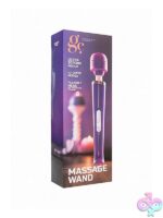 Sleek purple couples massage wand by Shots Toys