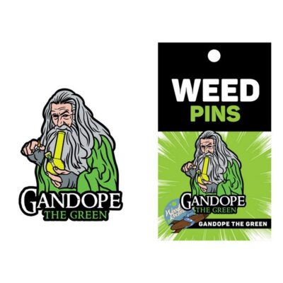 Gandope The Green soft enamel lapel pin in yellow and green metal by Wood Rocket