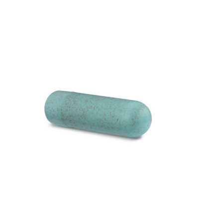 Gaia Eco Rechargeable Bullet aqua vibrator by Blush — plant-based BioFeel clit stimulator