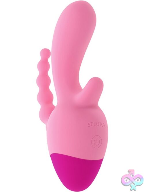 Game On 3-Way Vibrator In Pink By Selopa - Image 2