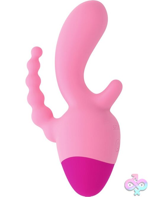 Game On 3-Way Vibrator In Pink By Selopa - Image 3