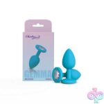 Gemma Clear Iridescent Gem Teal Silicone Plug