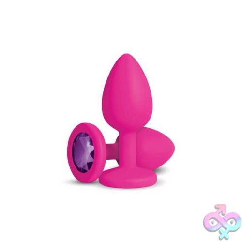 Gemma Purple Gem Pink Silicone Plug - Image 6
