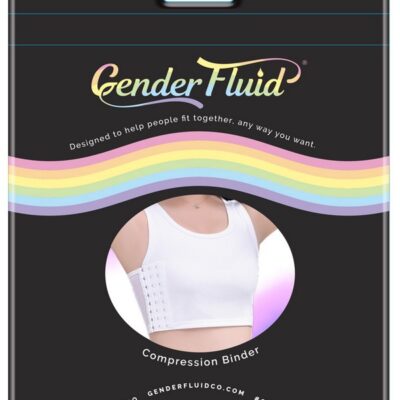 White mesh chest compression binder in XL by Gender Fluid