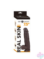 Get Lucky Dark Brown Realistic Dildo 7.5 Inch - Image 8