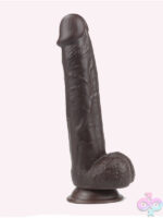 Dark Brown Realistic 9 Inch Dildo - Image 8