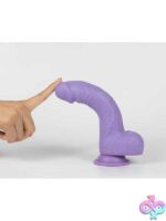 Real Skin Mr. Lavender 7.5" Dual Layer Dildo - Image 4