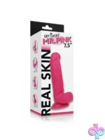 Real Skin Mr. Pink 7.5" Dual Layer Dildo - Image 4