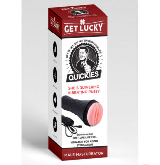 Quickies She'S Quivering Vibrating Pussy Masturbator By Voodoo Toys — Realistic Beige Sleeve With Vibration