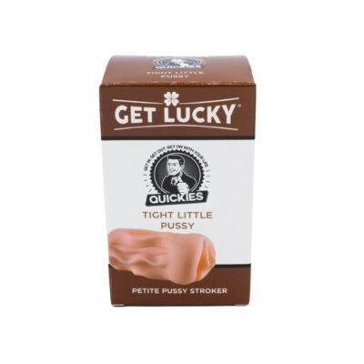 Petite textured TPE stroker in beige by Get Lucky — compact solo toy with realistic feel