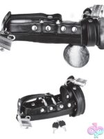 Locking Chastity Sheath with Double Metal Cock Ring – Black - Image 2