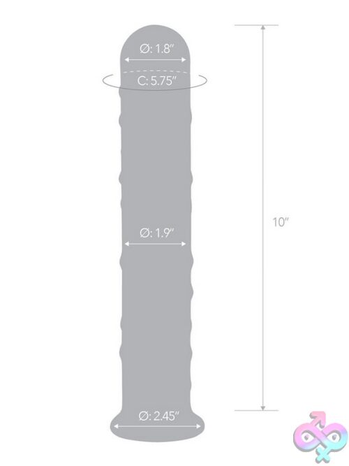 Glas 10'' Extra Large Glass Dildo - Image 3