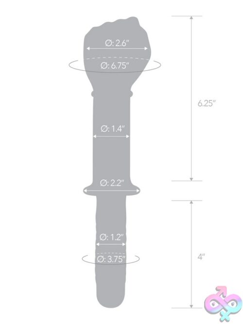 Glas 11&Quot; Glass Fist Double Ended With Handle Grip - Image 3