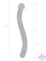 Glas 11" Glass Pelvic Wand Double Ended - Image 3