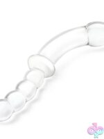 Glas 12.5" Girthy Double-Ended Glass Dildo with Beaded Handle - Image 2