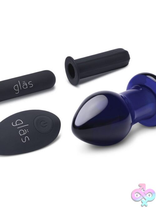 Glas Rechargeable Remote Controlled Vibrating Butt Plug - Image 3