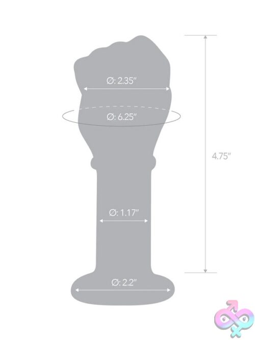 Glas 5&Quot; Glass Fist Butt Plug - Image 3