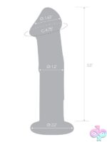 Glas 6" Veined Glass Dildo With Flat Base - Image 3