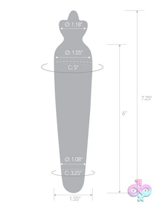 Glas Bunny'S Secret 7.25&Quot; Glass Dildo - Image 3