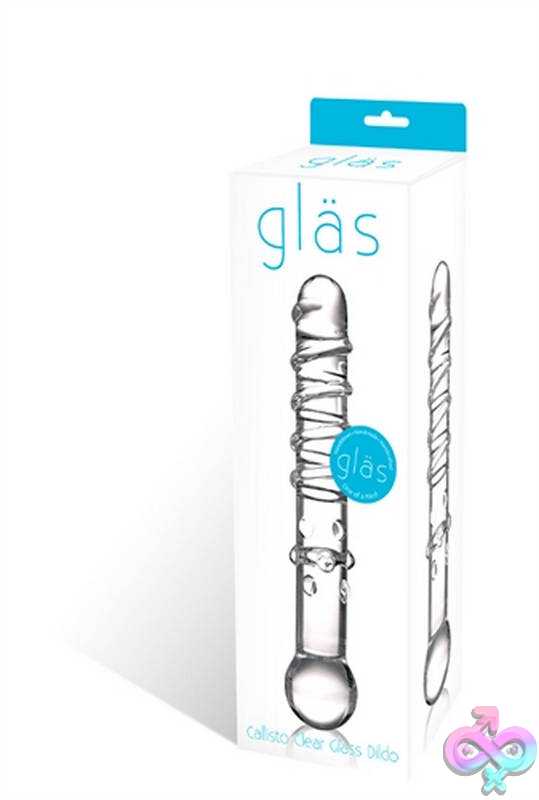 Discreet-Toys-Glas-Callisto-Clear-Glass-Dildo-Glas-78 Callisto Clear Glass Dildo - Image 1