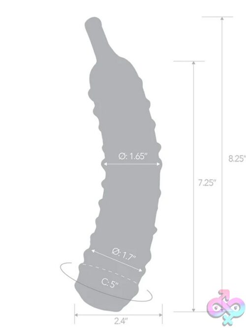 Glas Caressing Cucumber 8.25&Quot; Glass Dildo - Image 3