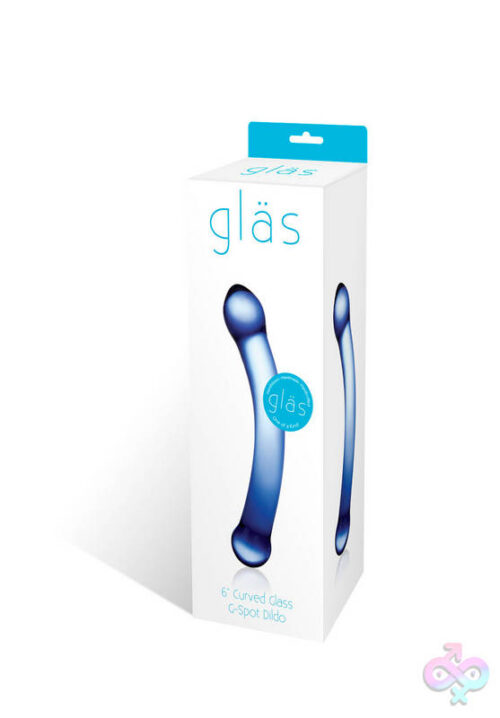 Glas Sex Toys - Curved G-Spot 6" Glass Dildo