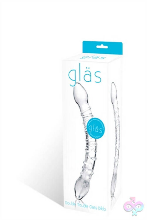 Glas Sex Toys - Double Trouble Glass Dildo