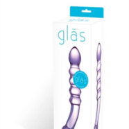 Glas Sex Toys - Purple Rain Ribbed Dildo