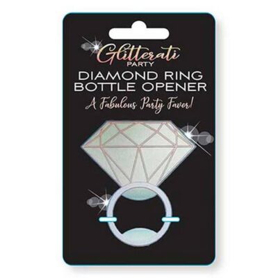 Glitterati Diamond Bottle Opener by Little Genie – novelty bachelorette party accessory