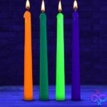 Glow Wax Uv Blacklight Reactive Drip Candles Set of 4 - Image 5